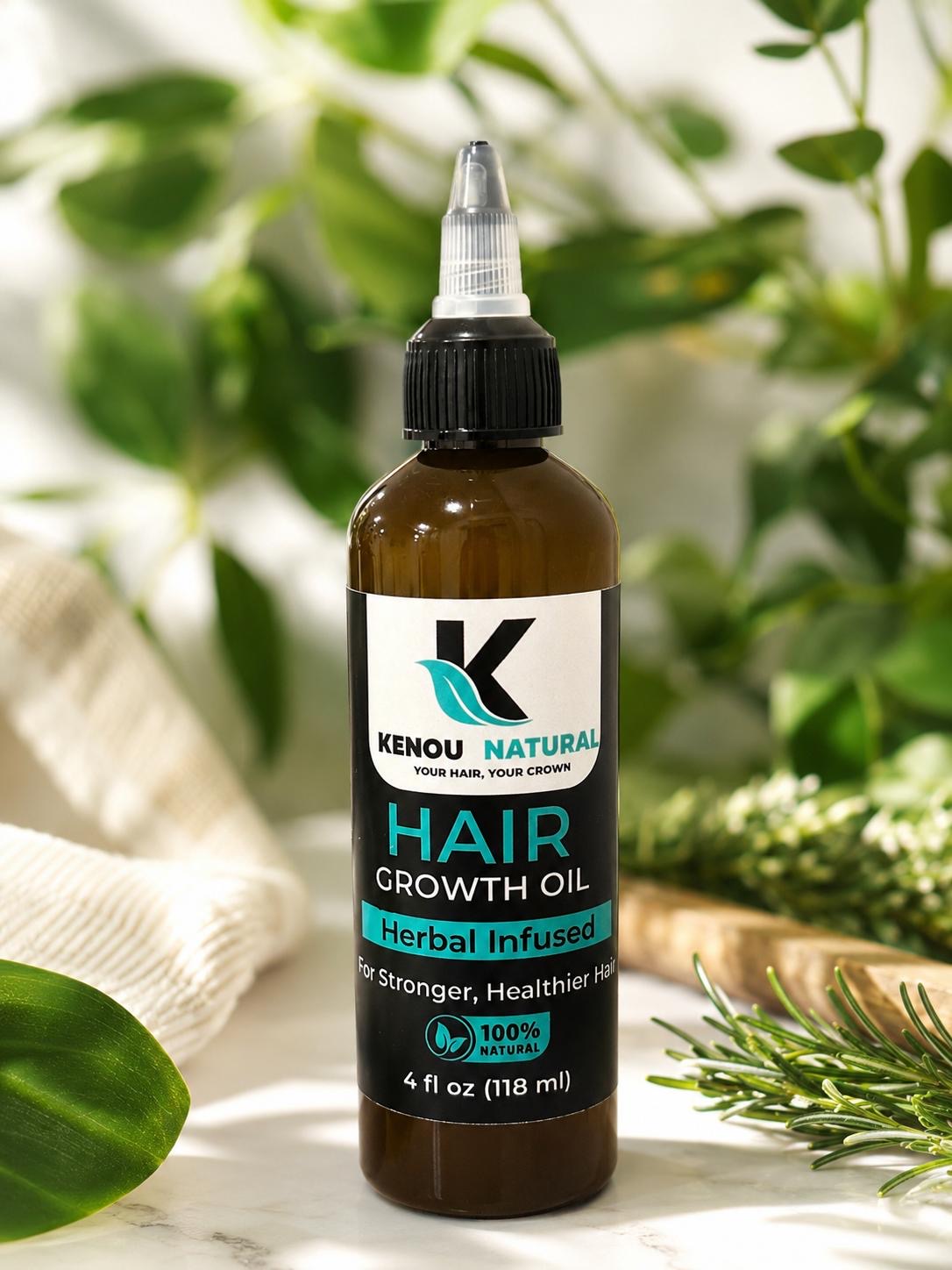 KENOU NATURAL HAIR GROWTH OIL 4 Oz
